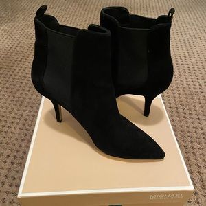 Michael Kors Asbury Bootie ~ Black Suede Size 8